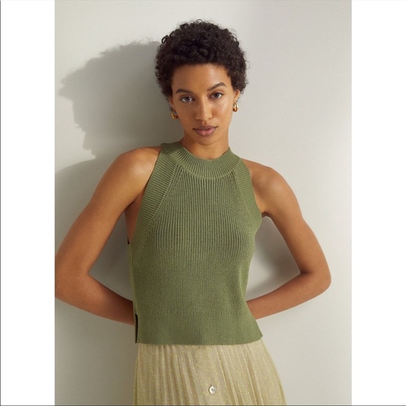 Wilfred New Halter Aritzia Sz M Brand New Sage Frost - Picture 4 of 5